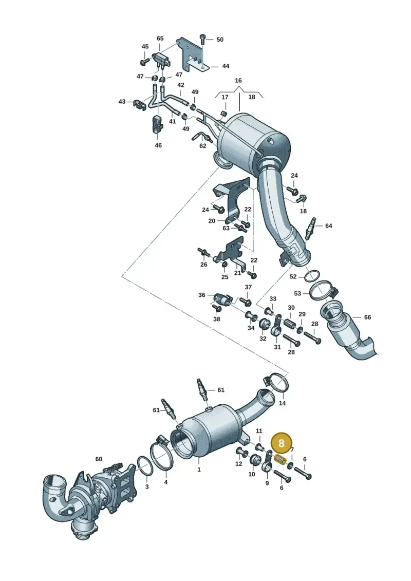 893253353 — Audi A5 Limo 2.0 (2024-) diagram 8wk253340, position 8