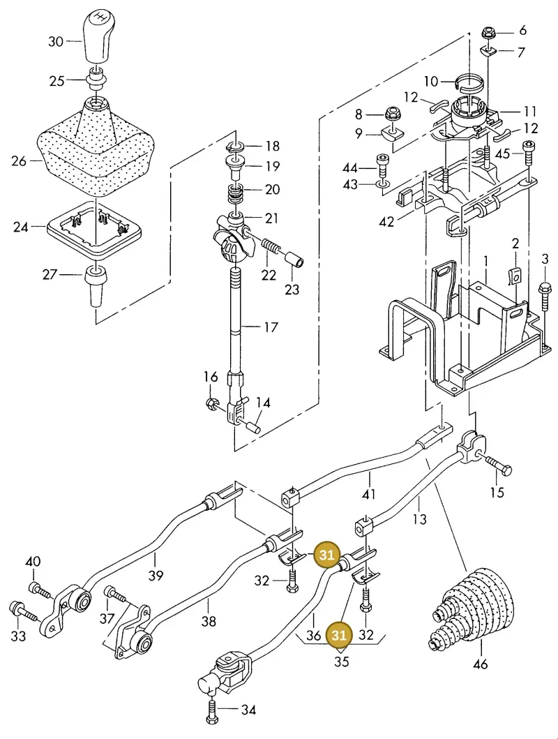 893711237B — Audi A8 quattro (1999-2002) diagram 152711400, position 31