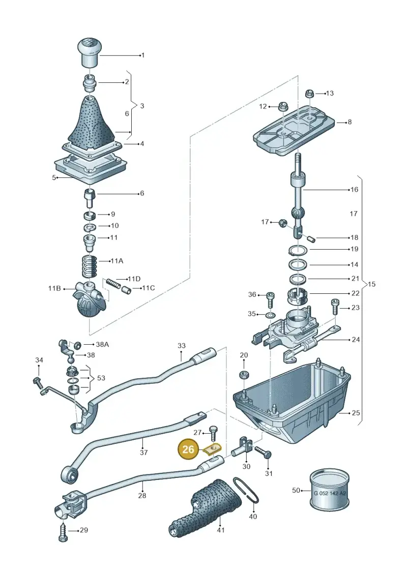893711237B — Audi A6 Allroad qu. (2000-2005) diagram 223711250, position 26