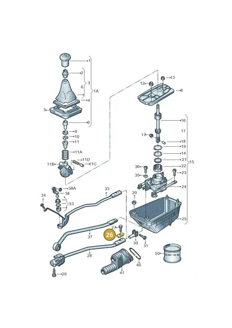 893711237B — Audi A6/Wagon/quattro (2001-2004) diagram 264711450, position 26