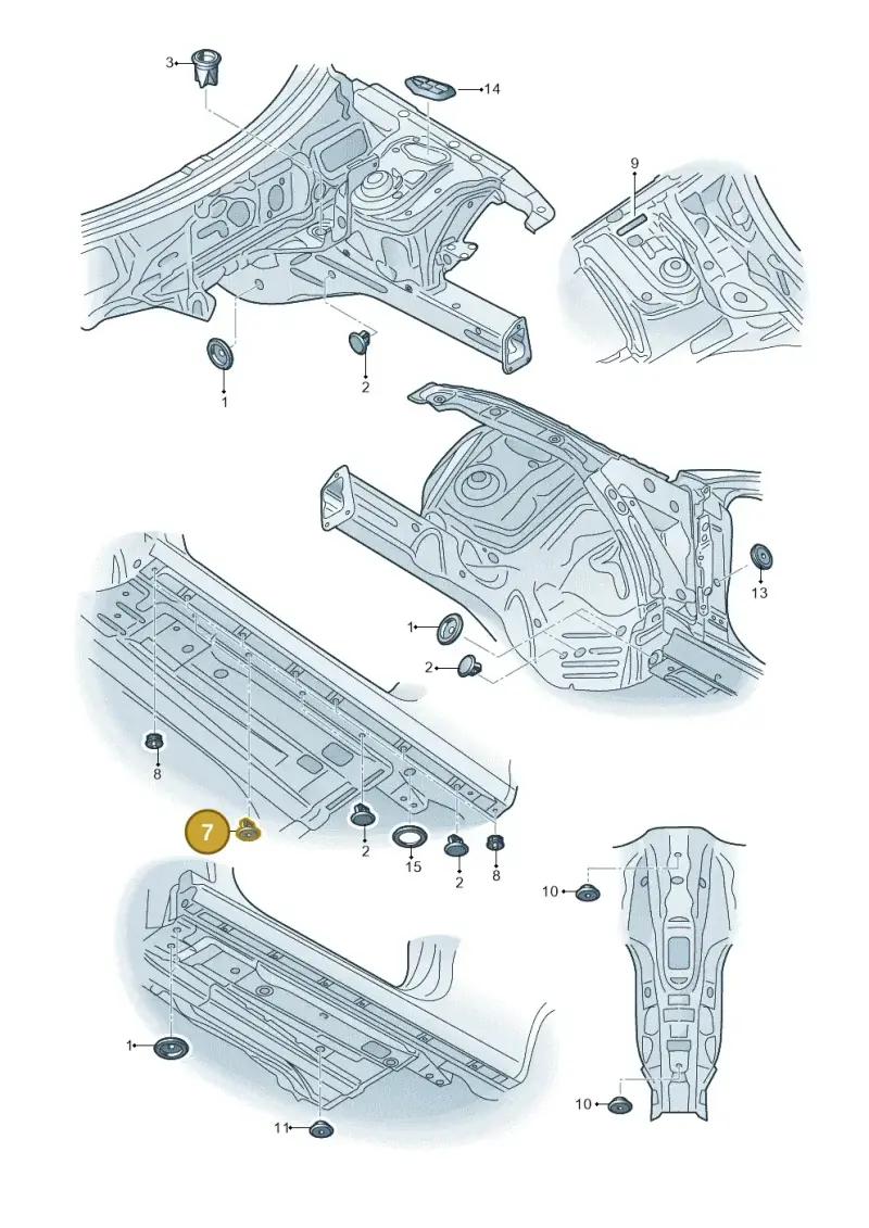 893803593 — Audi RS4 Av. qu. 4.2 (2012-2015) diagram 620803350, position 7