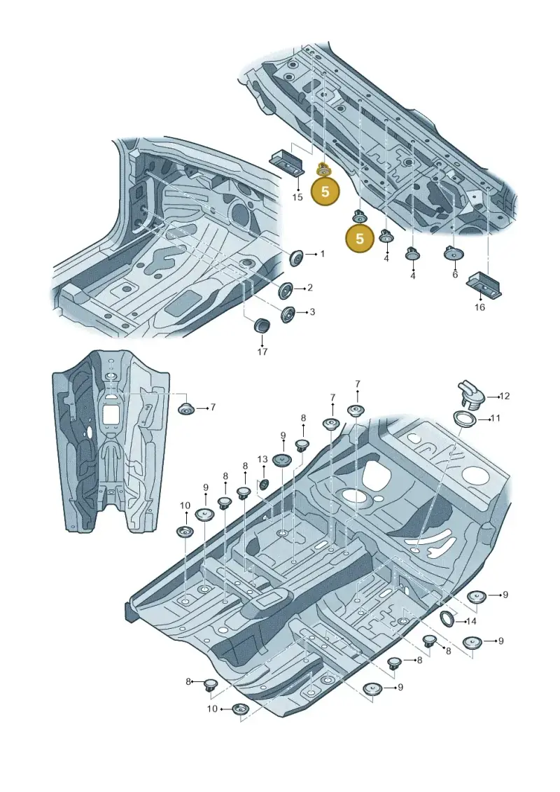 893803593 — Audi A7 Sportback (2014-2018) diagram 711803350, position 5