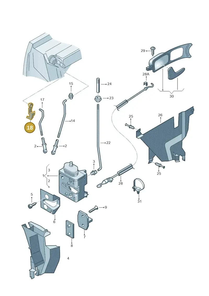 893837821A — Audi A4/Avant F8D-W-> (1997-1998) diagram 156837300, position 18