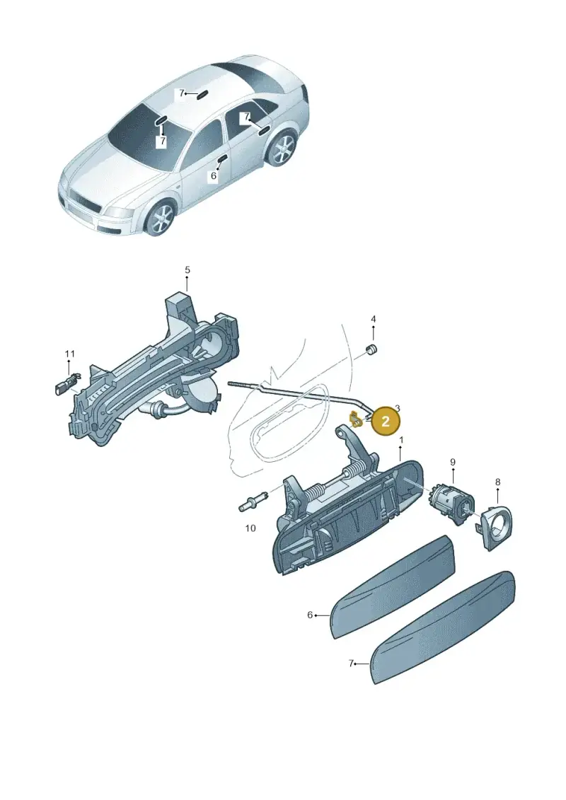 893839821 — Audi RS4 Cabrio qu.    08> (2007-) diagram 249837000, position 2