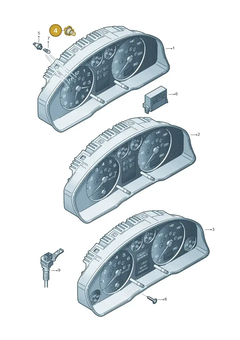 893919040A — Audi RS4 AV. QU. (2000-2001) diagram 156919000, position 4