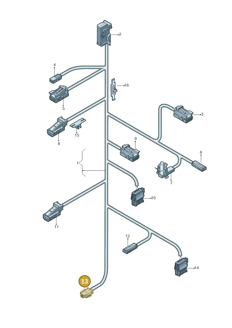 893971632 — Audi A3 Sportback (2019-2021) diagram 596972400, position 13