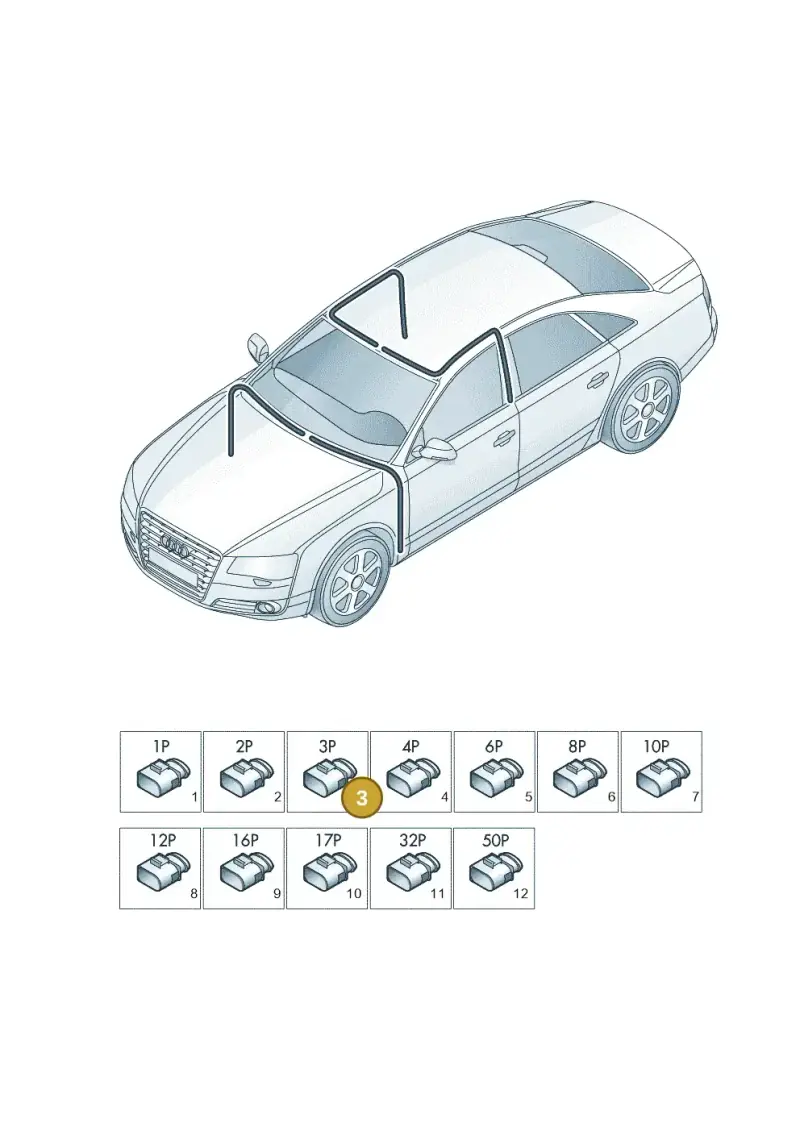 893971633 — Audi A8L qu. 3.0 TDI (2013-2018) diagram 771971820, position 3