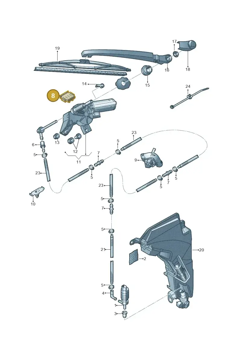 893971634 — Audi RS4 Av. qu. 4.2 (2012-2015) diagram 636955200, position 8