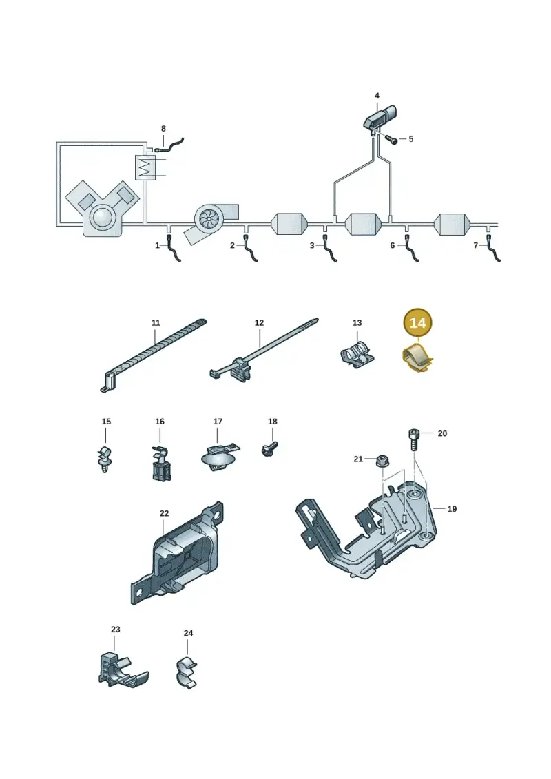 893971847F — Audi A7 Sportback (2018-) diagram 435906008, position 14