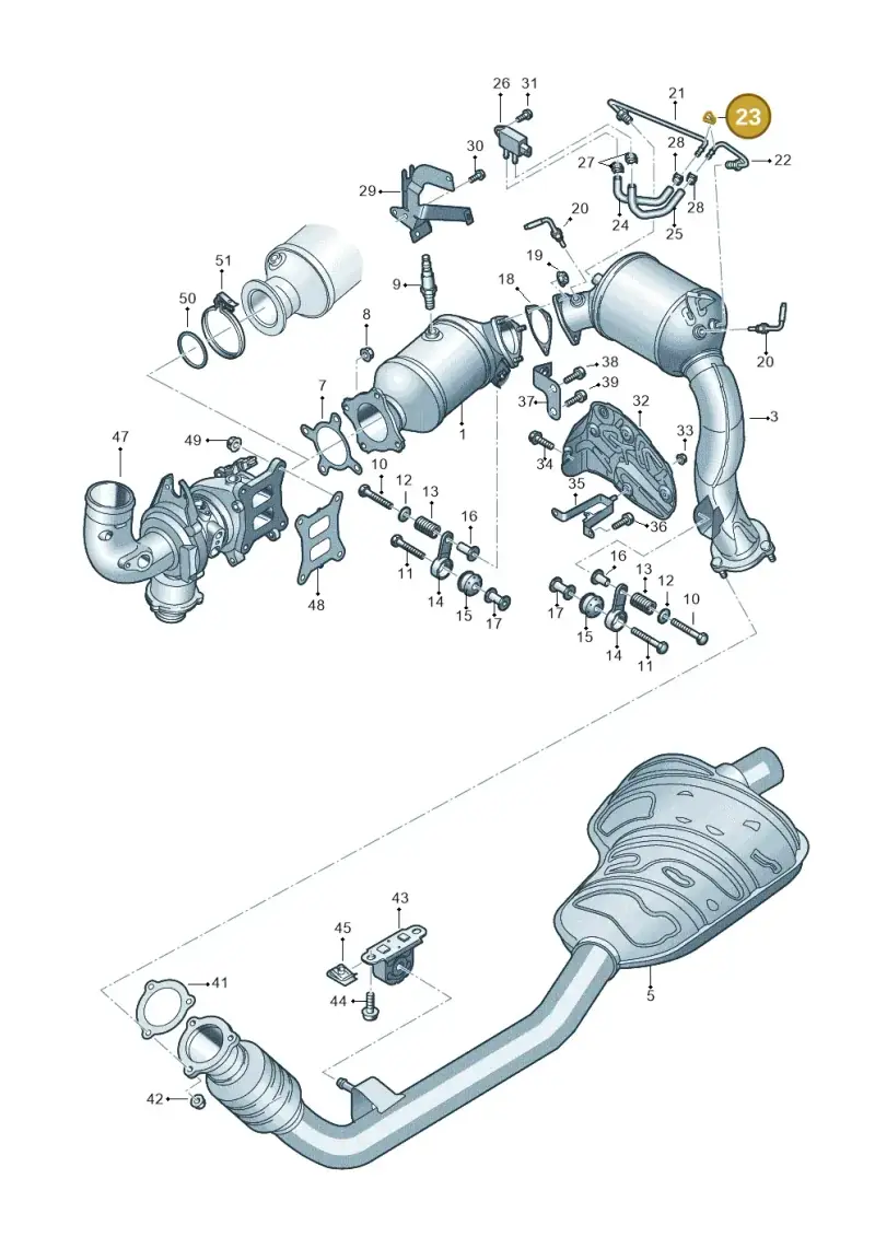 893971847F — Audi A6 2.0 (2018-) diagram 896253530, position 23