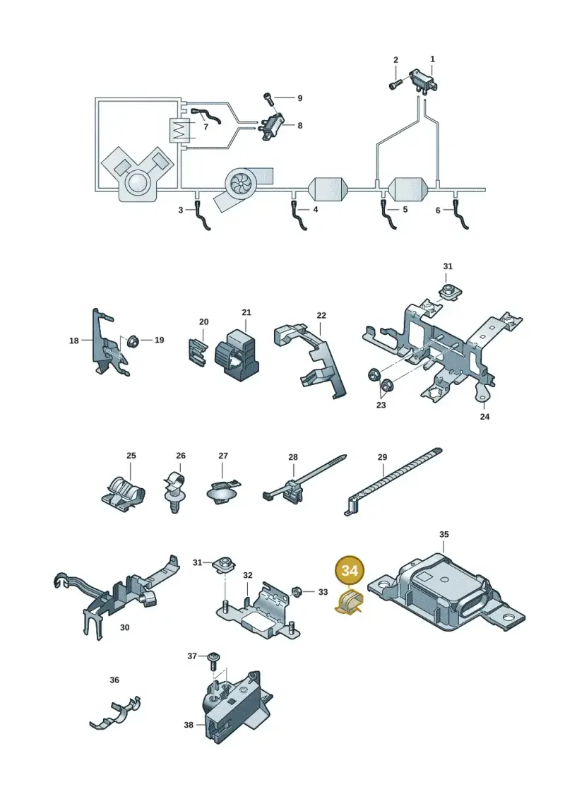893971847F — Audi Q5 (2016-2020) diagram 896906008, position 34