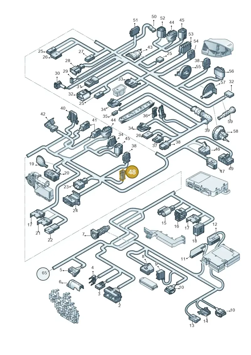 893971992 — Audi A4/S4 Cabrio./qu. (2002-2006) diagram 273972830, position 48