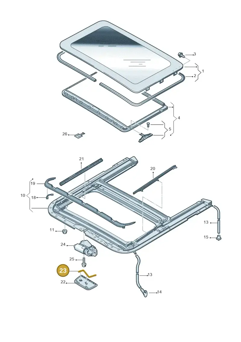 895877849 — Audi A3/S3/QUATTRO (2000-2003) diagram 219877100, position 23
