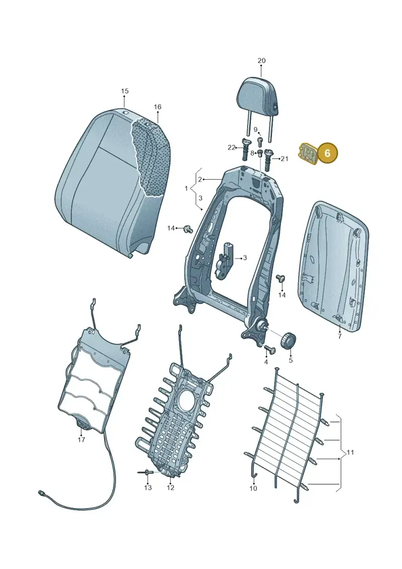 89A882351 — Audi Q4 Sportback (2021-2025) diagram 596881500, position 6