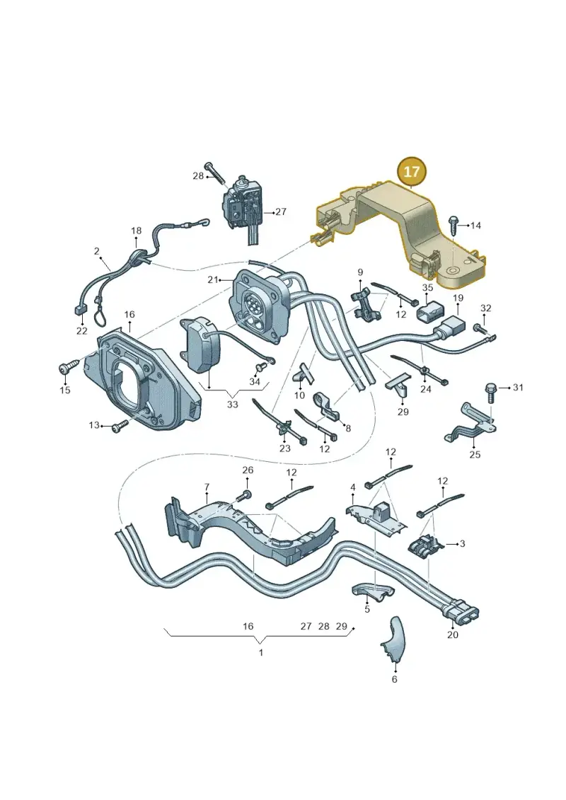 89A907372 — Audi Q4 Sportback (2021-2025) diagram 89a970310, position 17
