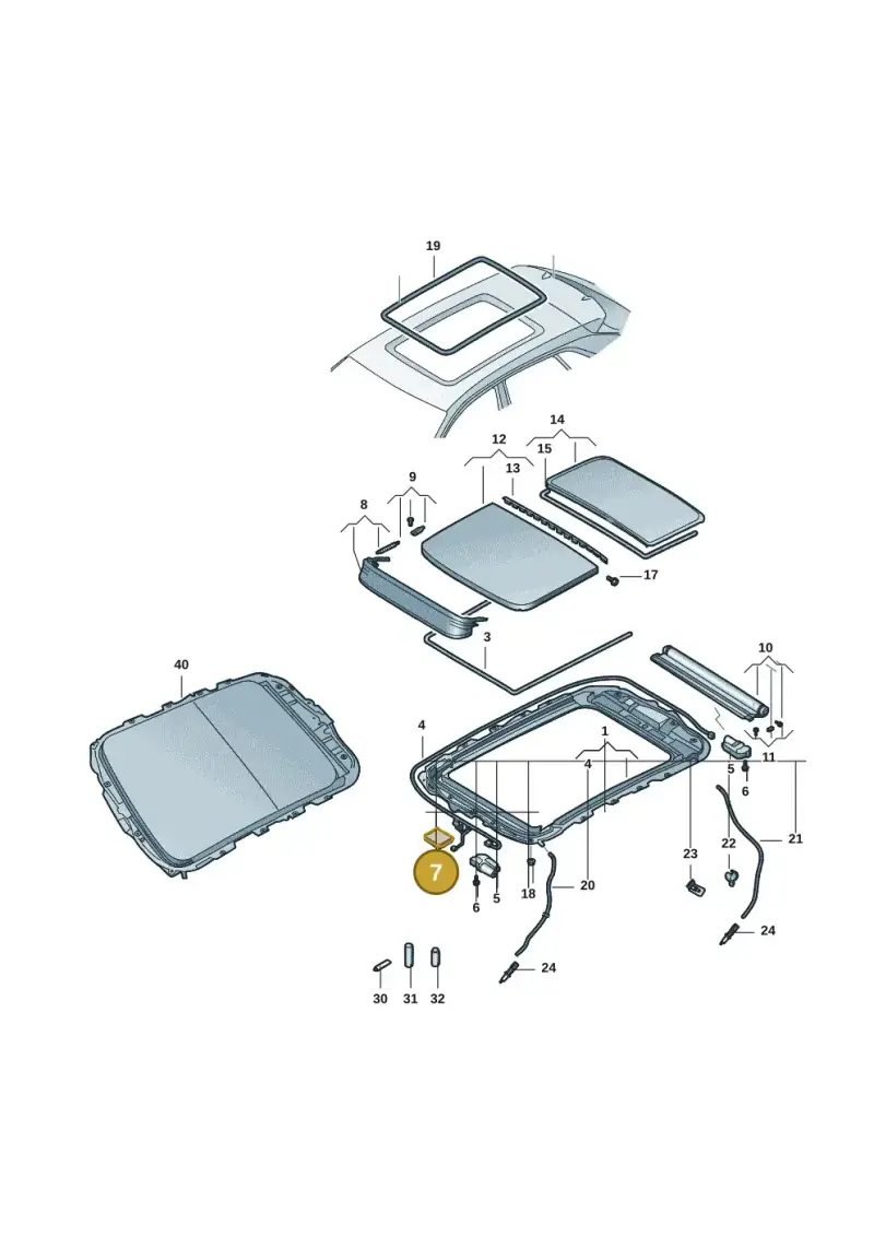 89A907594BC — Audi Q4 Sportback (2022-) diagram 11g877010, position 7