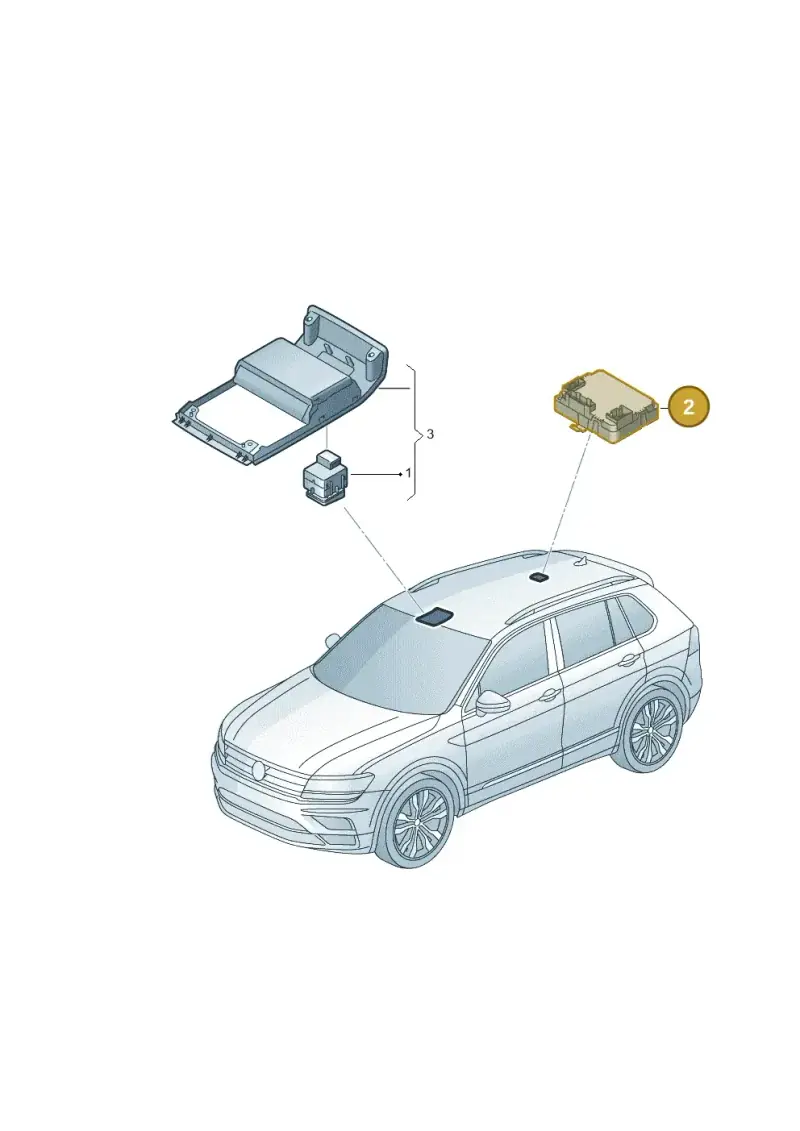 89A907594BC — Volkswagen B-Main SUV (2022-) diagram 884959000, position 2