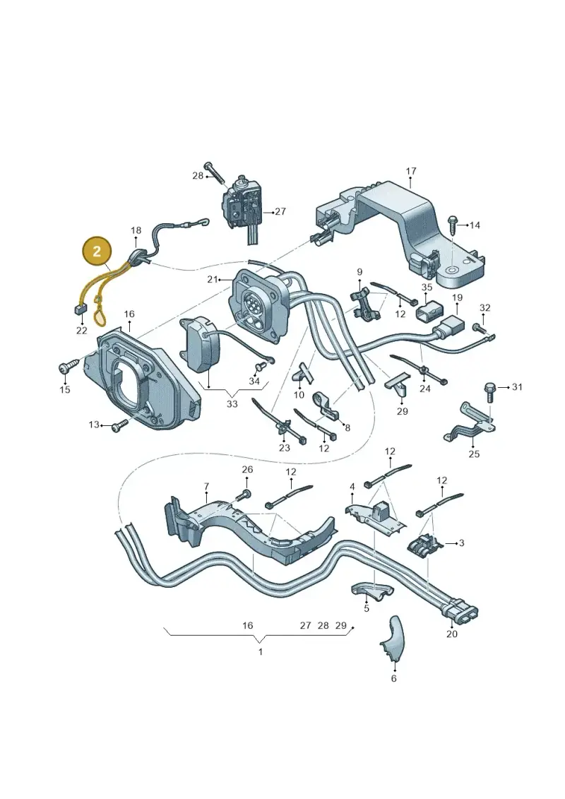 89A915491A — Audi Q4 Sportback (2021-2025) diagram 89a970310, position 2