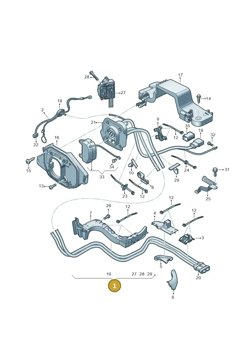 89A971531AC — Audi Q4 Sportback (2021-2025) diagram 89a970310, position 1