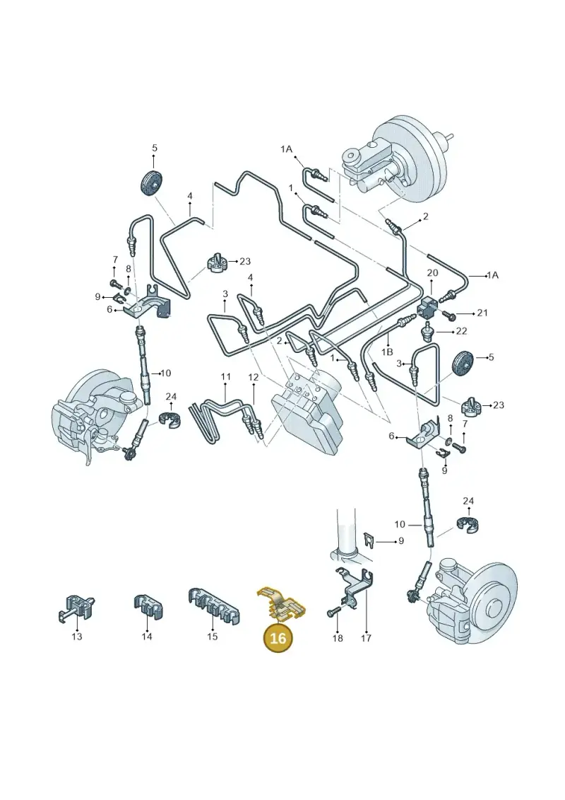 8A0614853 — Audi A2 (2000-2005) diagram 248611200, position 16