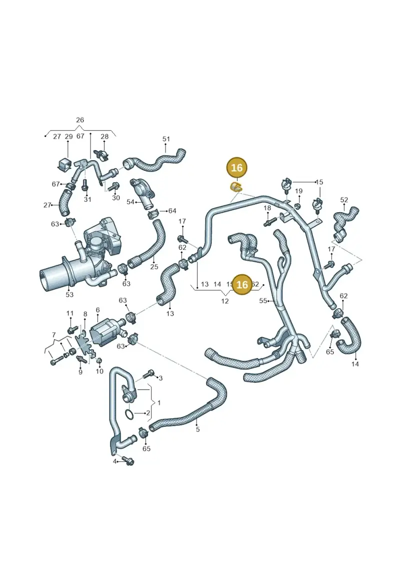 8A0971848C — Audi A5 Sportback (2016-2020) diagram 849121310, position 16