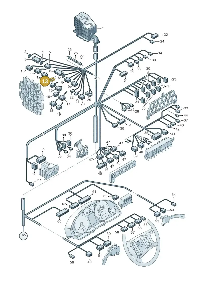 8A0972623 — Audi A6 Allroad qu. (2000-2005) diagram 260971920, position 13