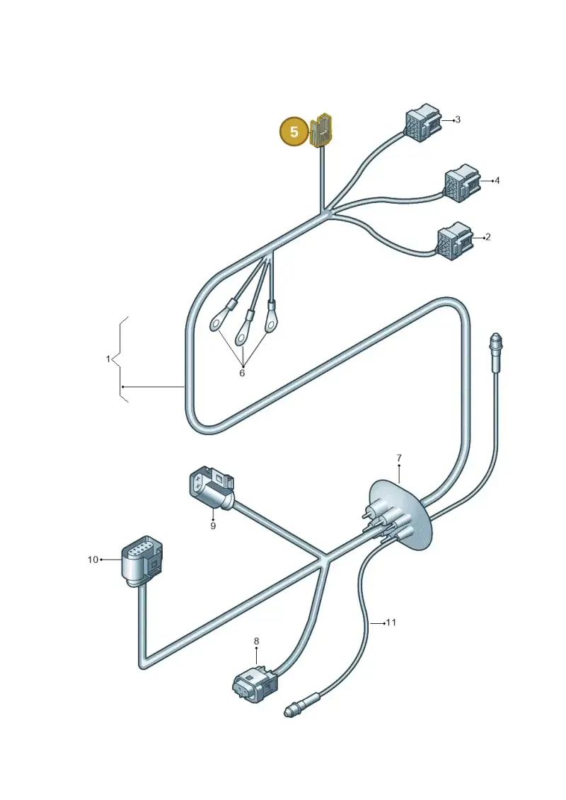 8A0972623 — Audi A6 QU.ALLROAD     07> (2006-) diagram 448971950, position 5