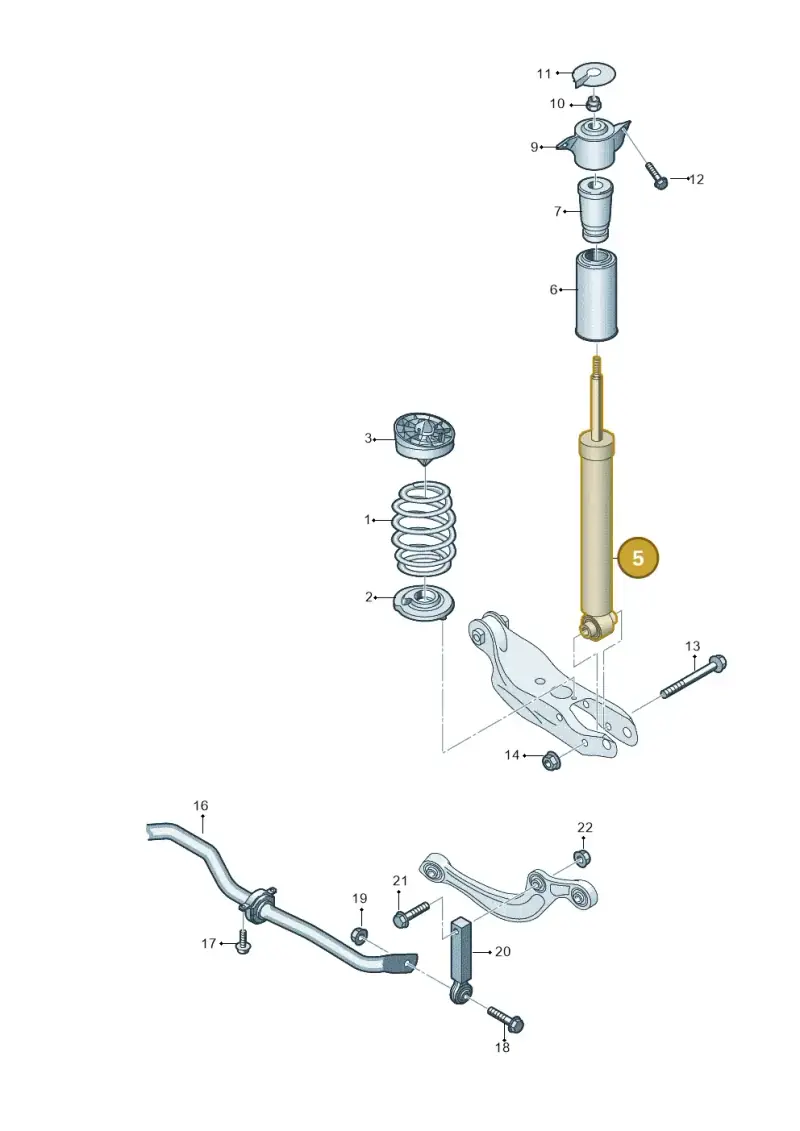 8B3513035BD — Audi A5 Limousine (2024-2025) diagram 859511000, position 5