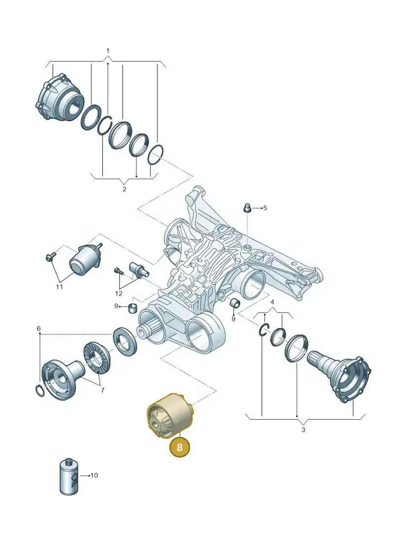 8B3599381 — Audi A5 Avant (2024-2025) diagram 849525240, position 8
