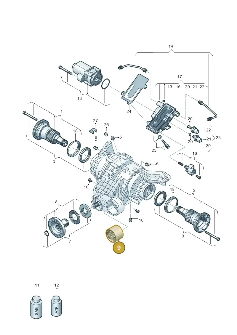 8B3599381 — Audi A5 Limousine (2024-2025) diagram 896525025, position 9