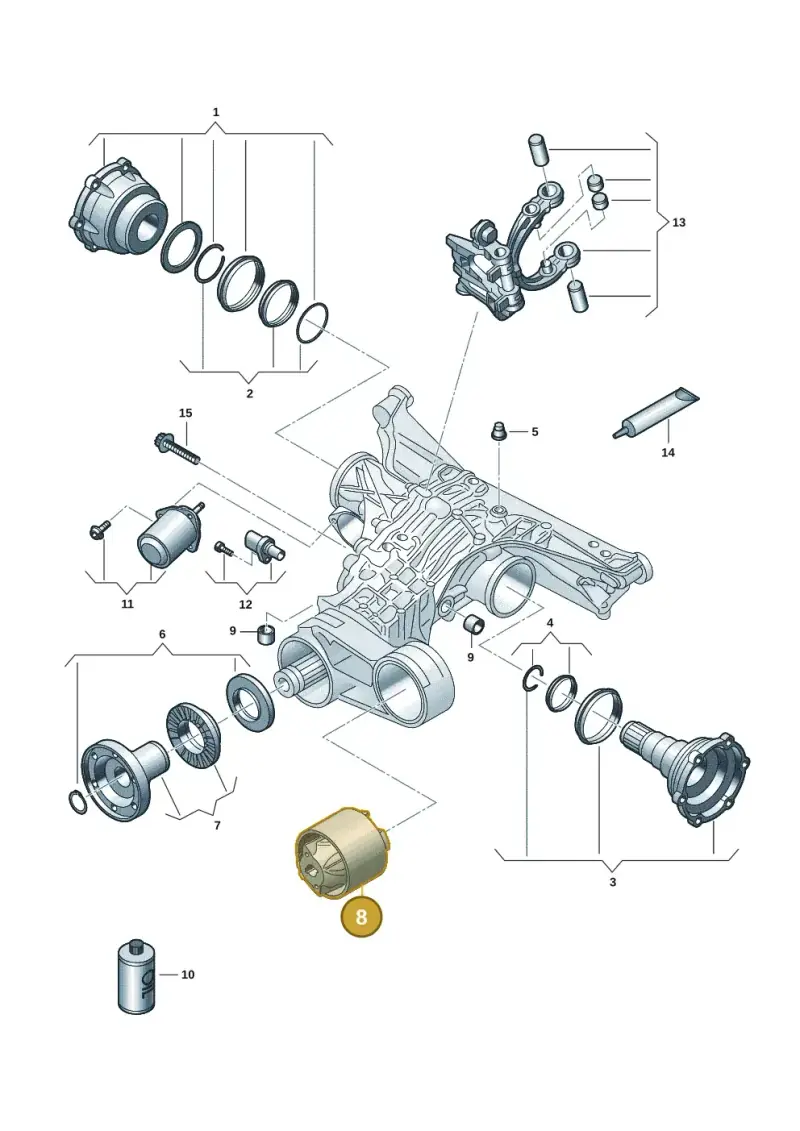 8B3599381 — Audi A5 Limousine (2024-2025) diagram 849525245, position 8