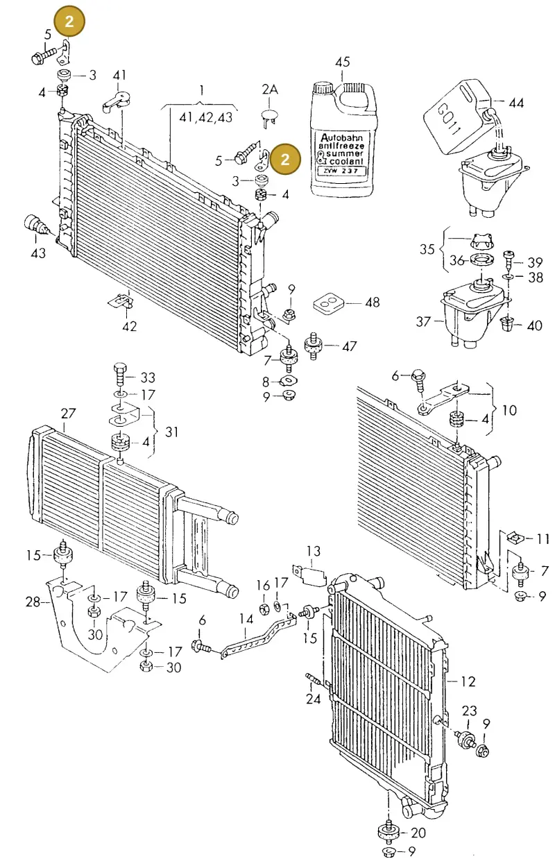 8D0121200 — Audi A8 (1998-2002) diagram 114121700, position 2
