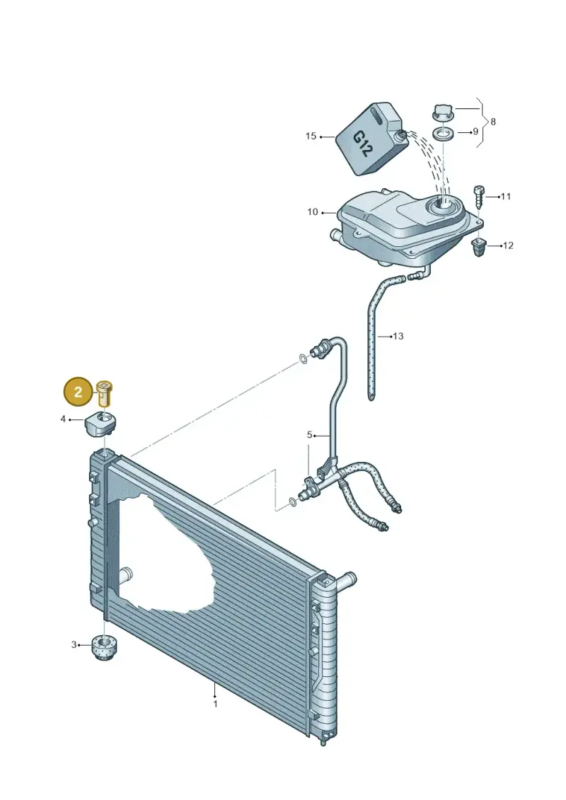 8D0121200 — Audi RS4 AV. QU. (2000-2001) diagram 233121700, position 2
