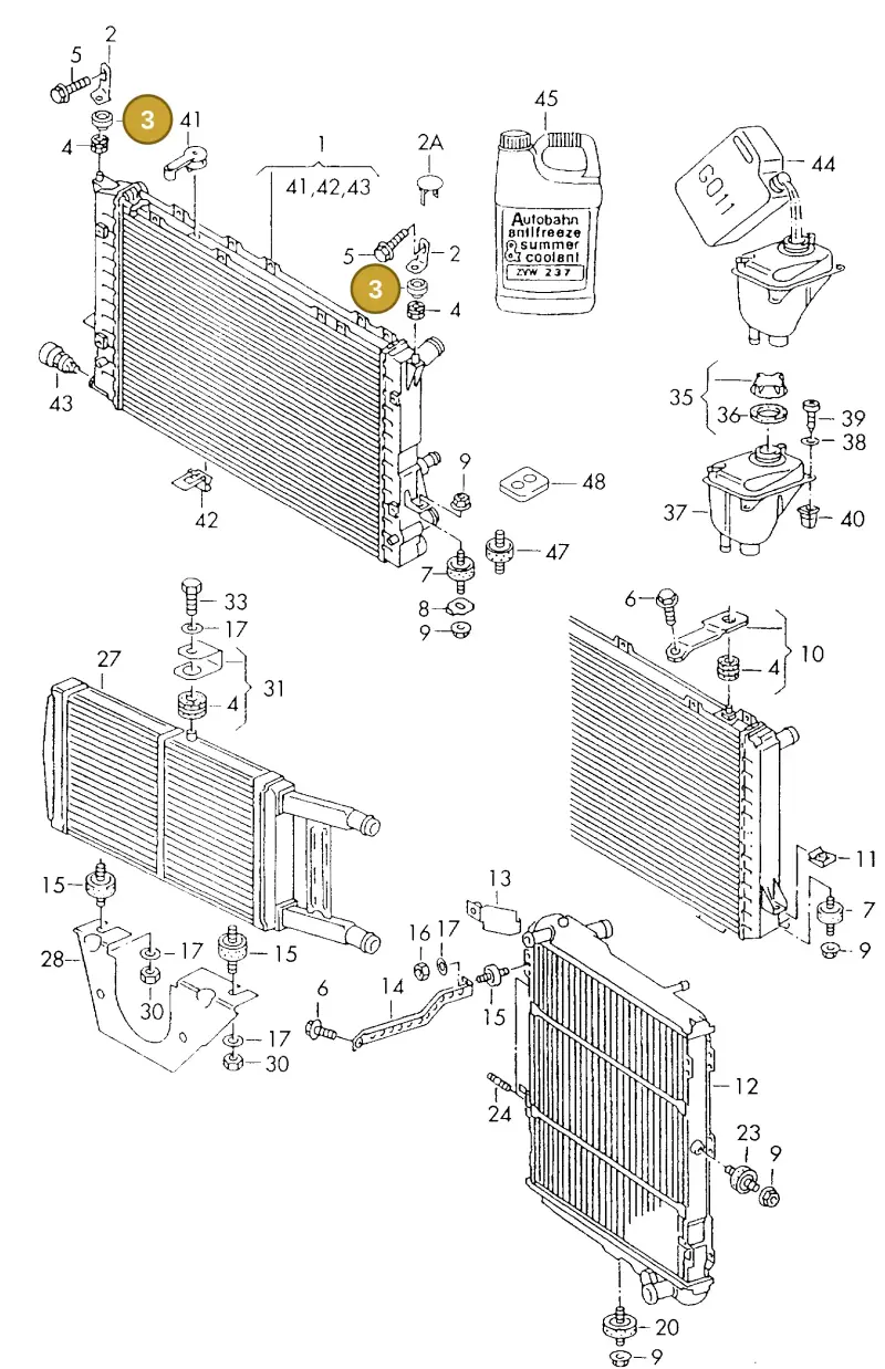 8D0121275 — Audi A8 quattro (1999-2002) diagram 114121700, position 3