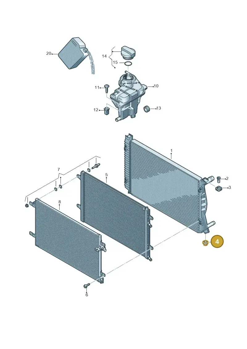 8D0121275 — Audi A6 2.7 TDI (2008-2011) diagram 648121710, position 4
