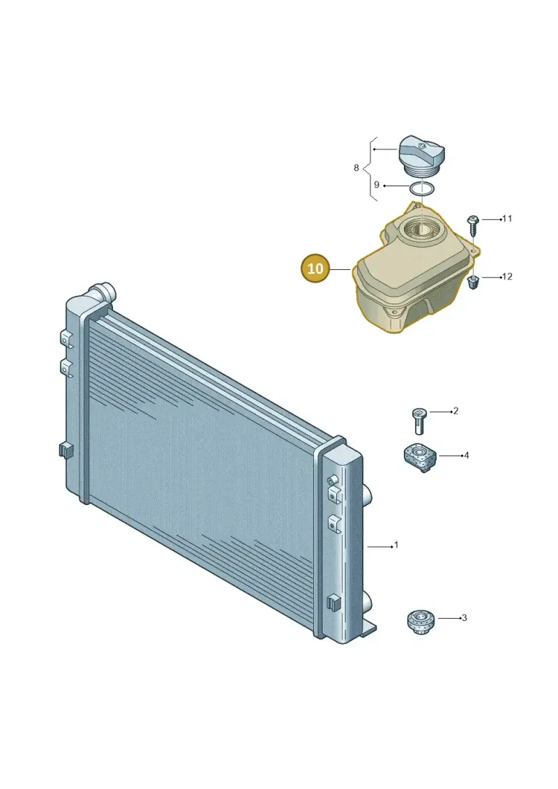 8D0121403L — Audi RS6 qu. (2003-2004) diagram 260121720, position 10