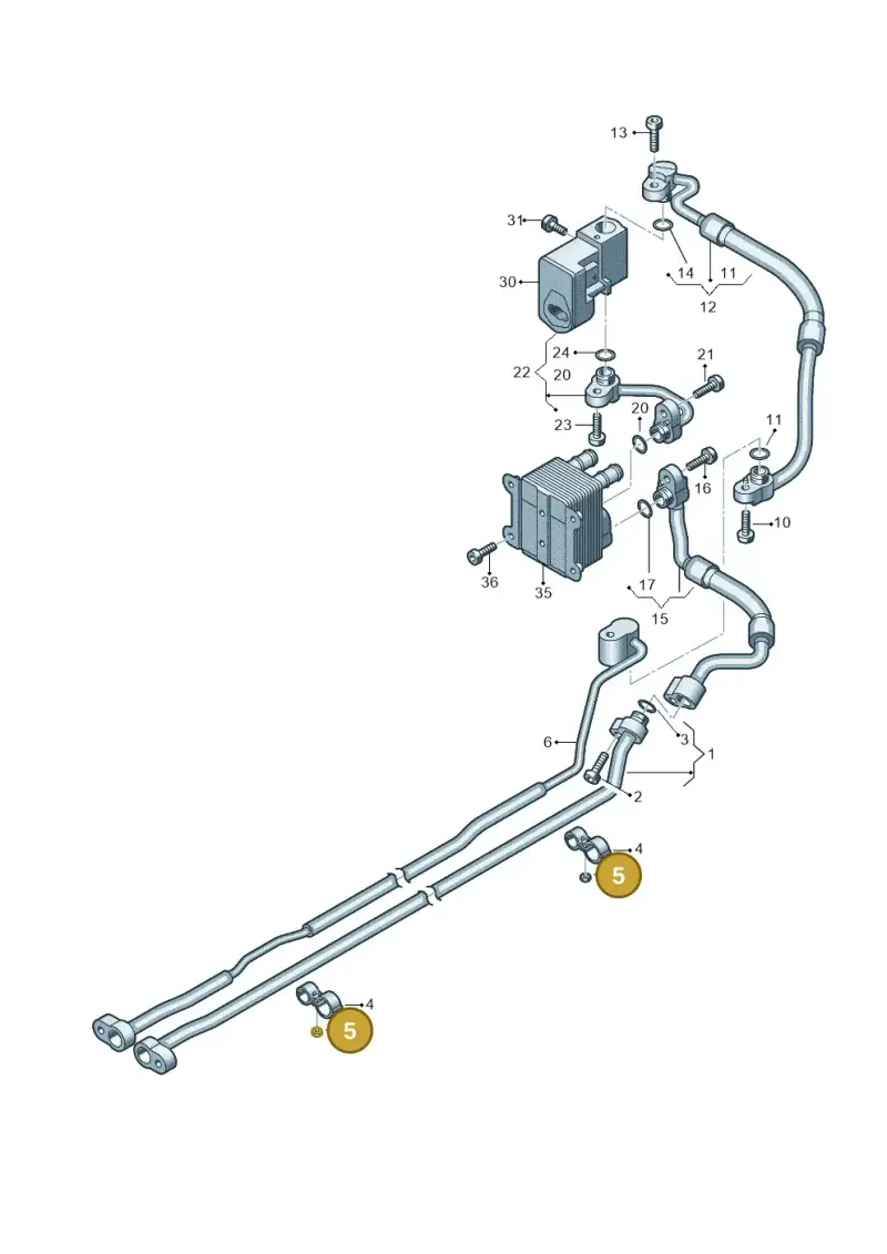 8D0201441C — Audi A8L (2017-2022) diagram 838260750, position 5