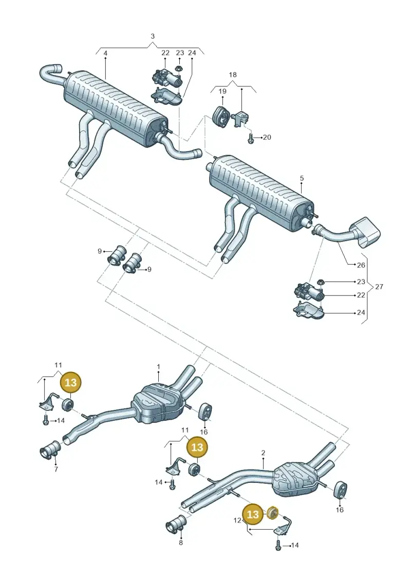 8D0253147G — Audi Q8 Quattro 3,0 (2018-) diagram 429253860, position 13