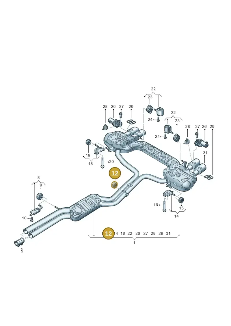 8D0253147G — Audi RS6 Avant (2019-) diagram 538253870, position 12