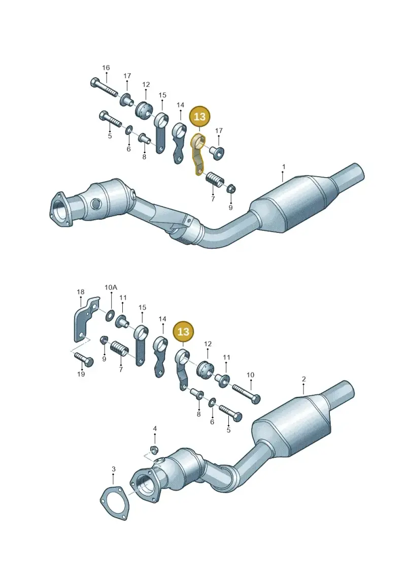 8D0253295C — Audi A4/S4/Av./qu. (2001-2004) diagram 249253750, position 13