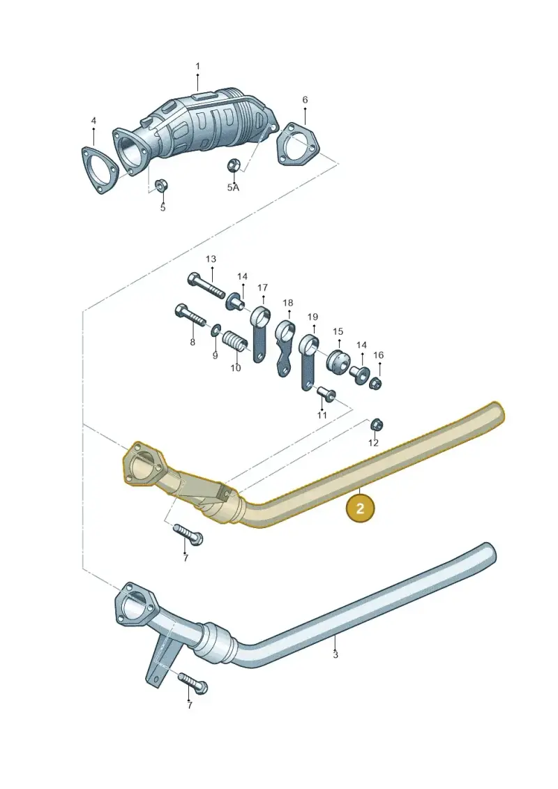 8D0253301CH — Audi A6/Wagon/quattro (2001-2004) diagram 249253550, position 2