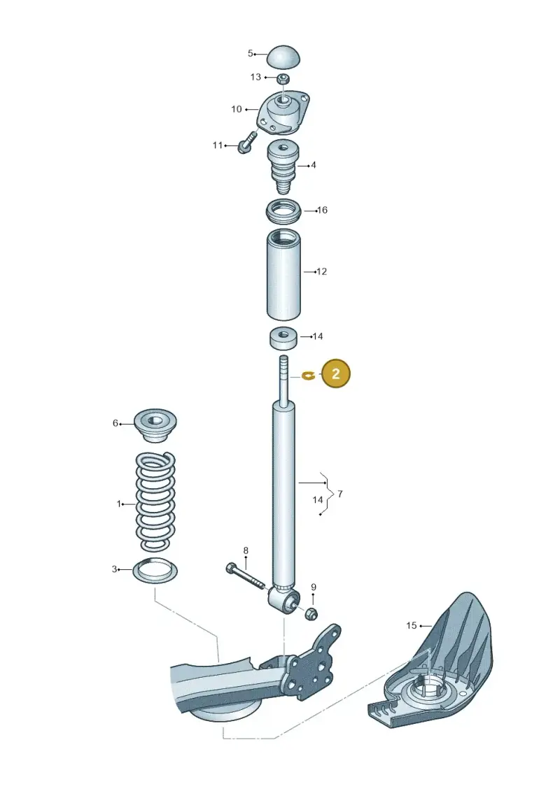 8D0512097 — Audi A1 Sportback (2014-2018) diagram 672511000, position 2