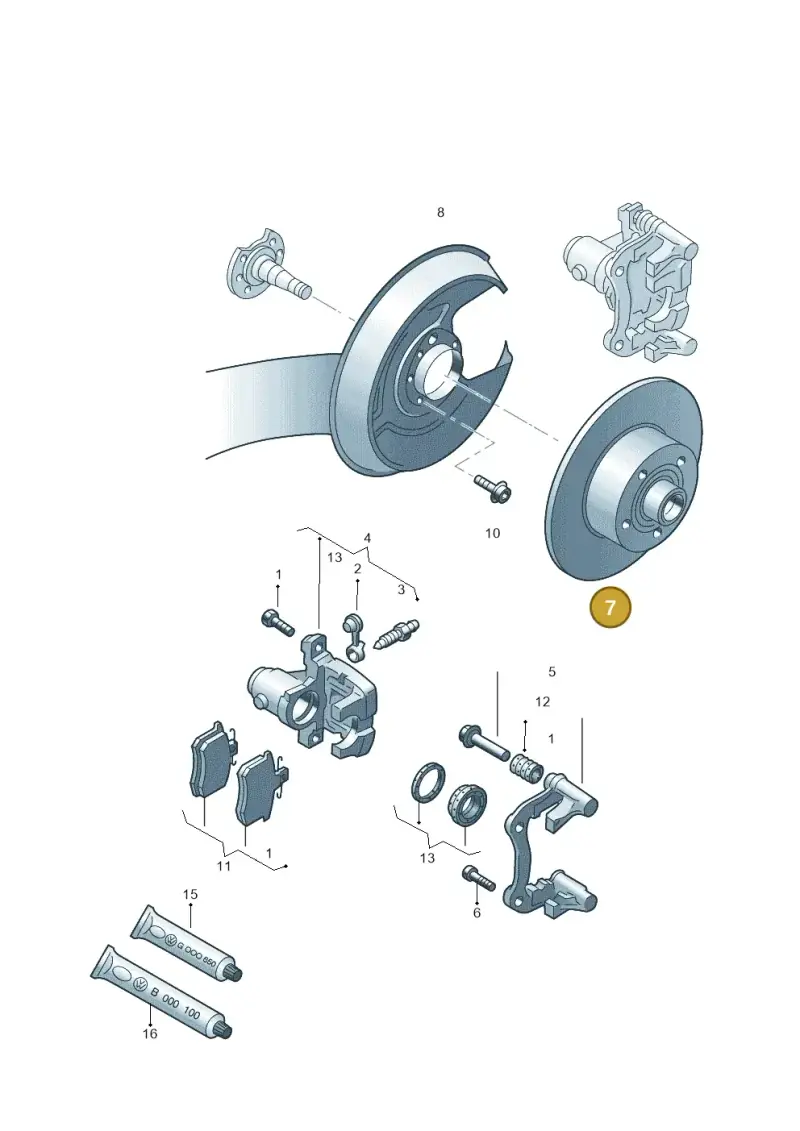 8D0615601A — Audi A4/Av.qu. (1999-2001) diagram 156615600, position 7