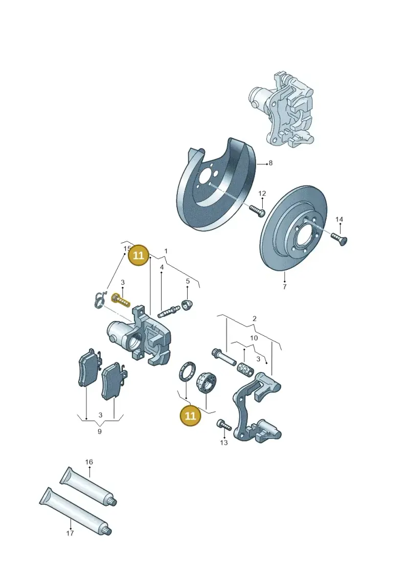 8D0698671 — Audi A1 Sportback (2014-2018) diagram 792615600, position 11