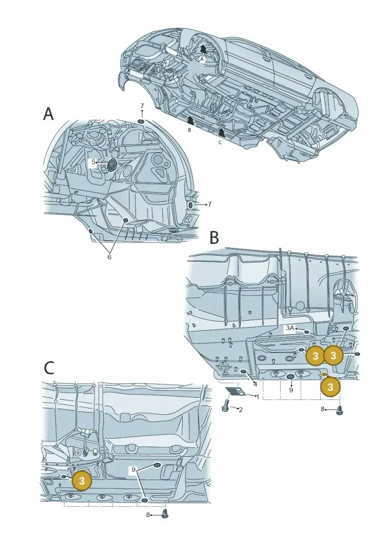 8D0803583H — Audi A8/S8/qu. lang    08> (2007-) diagram 291803920, position 3