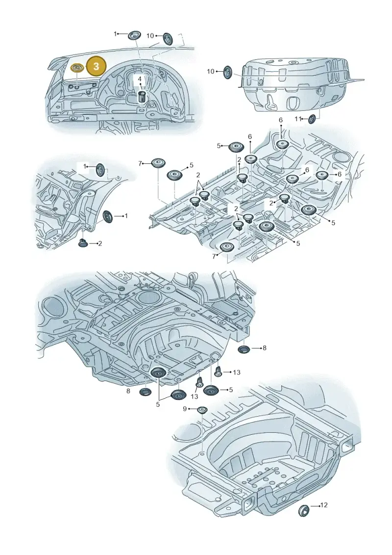 8D0804297 — Audi RS4 Av. qu. 4.2 (2012-2015) diagram 620803360, position 3
