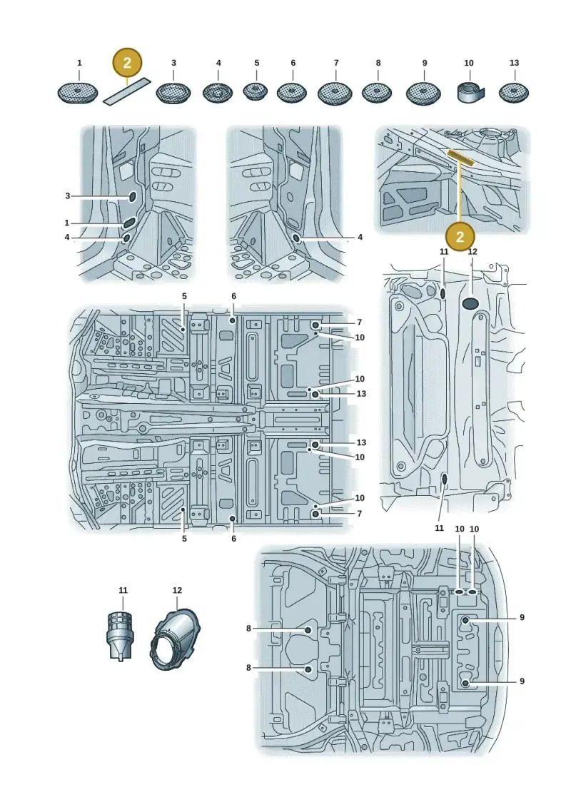 8D0805521A — Audi Q8 e-tron (2018-2020) diagram 586803036, position 2