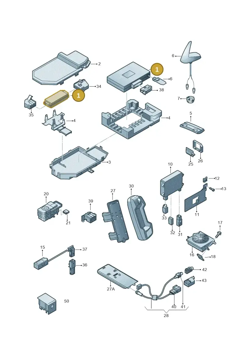 8D0862335B — Audi A4/S4/Av./qu. (2001-2004) diagram 249035550, position 1