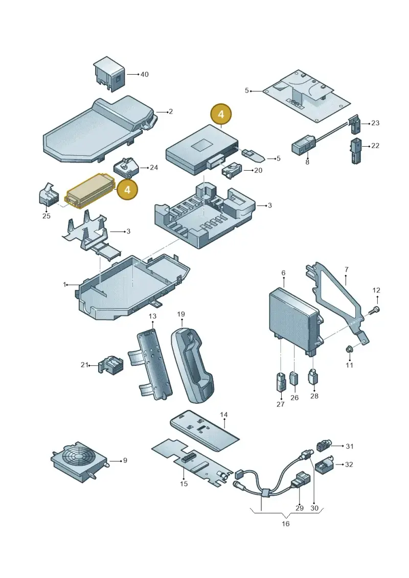 8D0862335B — Audi A4/S4 Cabrio./qu. (2002-2006) diagram 273035550, position 4