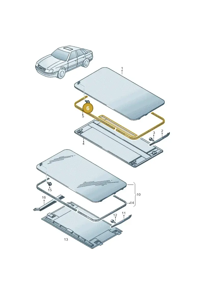 8D0877721B — Audi A6/Avant (1997-2001) diagram 118877000, position 6